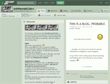 Tablet Screenshot of antihannahclub.deviantart.com