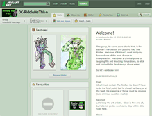 Tablet Screenshot of dc-riddlemethis.deviantart.com