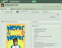 Tablet Screenshot of christofer-drew-club.deviantart.com