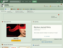 Tablet Screenshot of emtila.deviantart.com