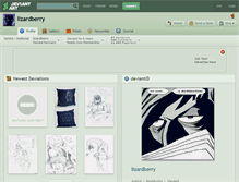 Tablet Screenshot of lizardberry.deviantart.com