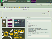 Tablet Screenshot of miscix.deviantart.com