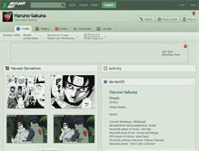 Tablet Screenshot of haruno-sakuna.deviantart.com