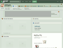 Tablet Screenshot of malfoyplz.deviantart.com