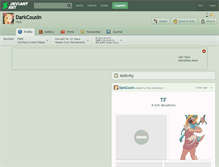 Tablet Screenshot of darkcousin.deviantart.com