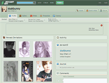 Tablet Screenshot of duskbunny.deviantart.com