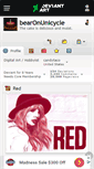 Mobile Screenshot of bearonunicycle.deviantart.com