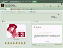 Tablet Screenshot of bearonunicycle.deviantart.com