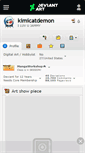 Mobile Screenshot of kimicatdemon.deviantart.com