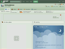 Tablet Screenshot of kimicatdemon.deviantart.com