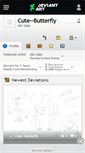 Mobile Screenshot of cute--butterfly.deviantart.com