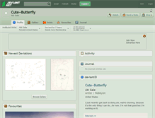 Tablet Screenshot of cute--butterfly.deviantart.com