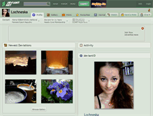 Tablet Screenshot of lochneska.deviantart.com