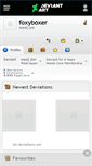 Mobile Screenshot of foxyboxer.deviantart.com