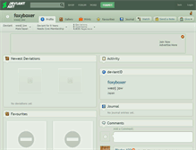 Tablet Screenshot of foxyboxer.deviantart.com