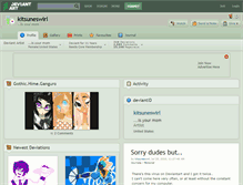 Tablet Screenshot of kitsuneswirl.deviantart.com