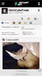 Mobile Screenshot of nesgcubefreak.deviantart.com