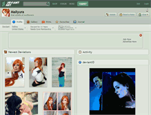 Tablet Screenshot of maliyura.deviantart.com
