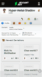 Mobile Screenshot of hyper-metal-shadow.deviantart.com