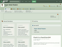 Tablet Screenshot of hyper-metal-shadow.deviantart.com