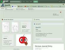 Tablet Screenshot of kina105.deviantart.com