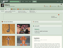 Tablet Screenshot of patterm.deviantart.com