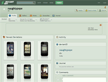 Tablet Screenshot of naughtypope.deviantart.com