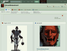 Tablet Screenshot of edwarddelandreart.deviantart.com