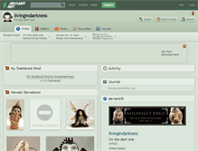 Tablet Screenshot of livingindarkness.deviantart.com