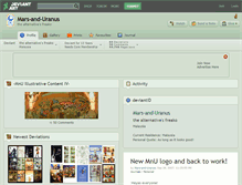 Tablet Screenshot of mars-and-uranus.deviantart.com