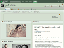 Tablet Screenshot of brandfreakinnew.deviantart.com