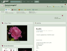 Tablet Screenshot of demonicangel67.deviantart.com