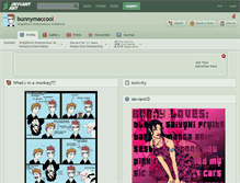Tablet Screenshot of bunnymaccool.deviantart.com