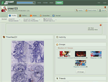Tablet Screenshot of cross123.deviantart.com