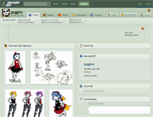 Tablet Screenshot of goggins.deviantart.com