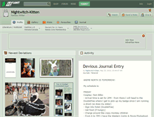 Tablet Screenshot of nightwitch-kitten.deviantart.com