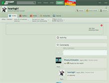 Tablet Screenshot of heartsgirl.deviantart.com