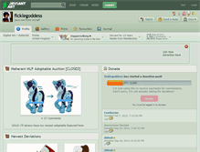 Tablet Screenshot of ficklegoddess.deviantart.com