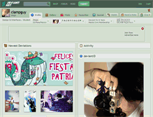 Tablet Screenshot of clampguy.deviantart.com