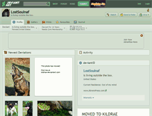 Tablet Screenshot of lostsoulnaf.deviantart.com