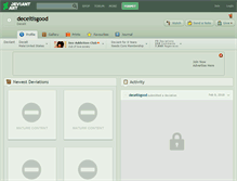 Tablet Screenshot of deceitisgood.deviantart.com
