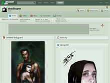 Tablet Screenshot of deadinsane.deviantart.com