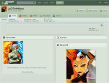 Tablet Screenshot of loz-twinrova.deviantart.com