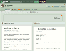 Tablet Screenshot of lord-cooper.deviantart.com