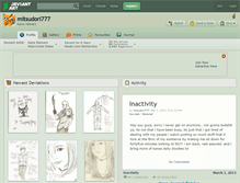 Tablet Screenshot of mitsudori777.deviantart.com