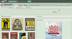Desktop Screenshot of libertymaniacs.deviantart.com