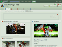 Tablet Screenshot of drakethedragon-1980.deviantart.com