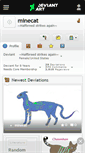 Mobile Screenshot of minecat.deviantart.com