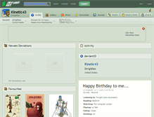 Tablet Screenshot of kinetic43.deviantart.com