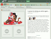Tablet Screenshot of dakln.deviantart.com